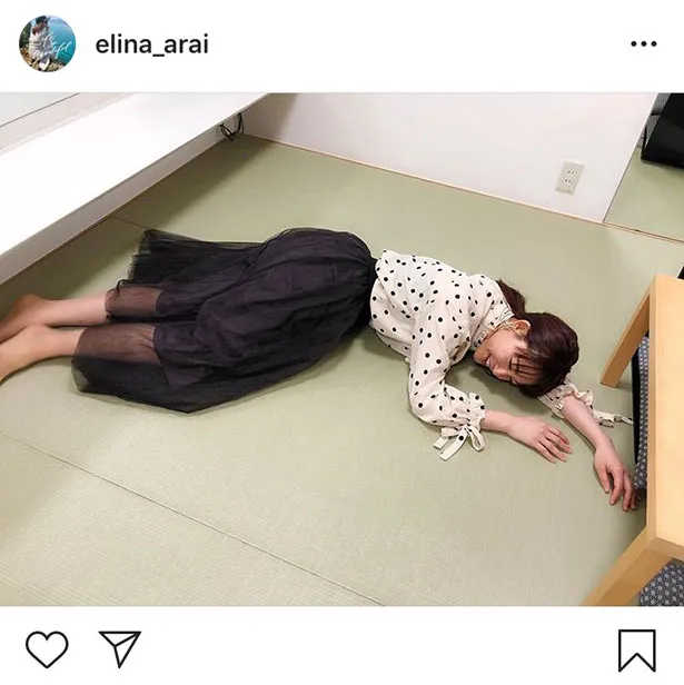 ※新井恵理那オフィシャルInstagram(elina_arai)のスクリーンショット