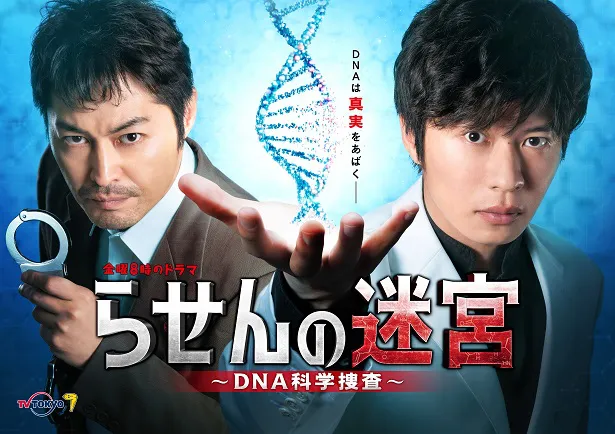 金曜8時のドラマ「らせんの迷宮 ～DNA科学捜査～」のポスターが完成