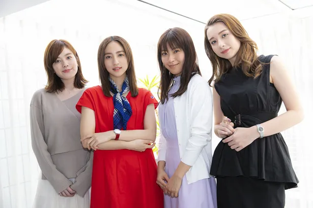 筧美和子、堀田茜、瀧本美織、Niki(写真左から)