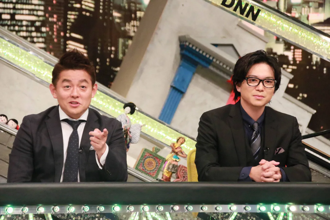 「全力！脱力タイムズ」に出演する井戸田潤、加藤シゲアキ(写真左から)