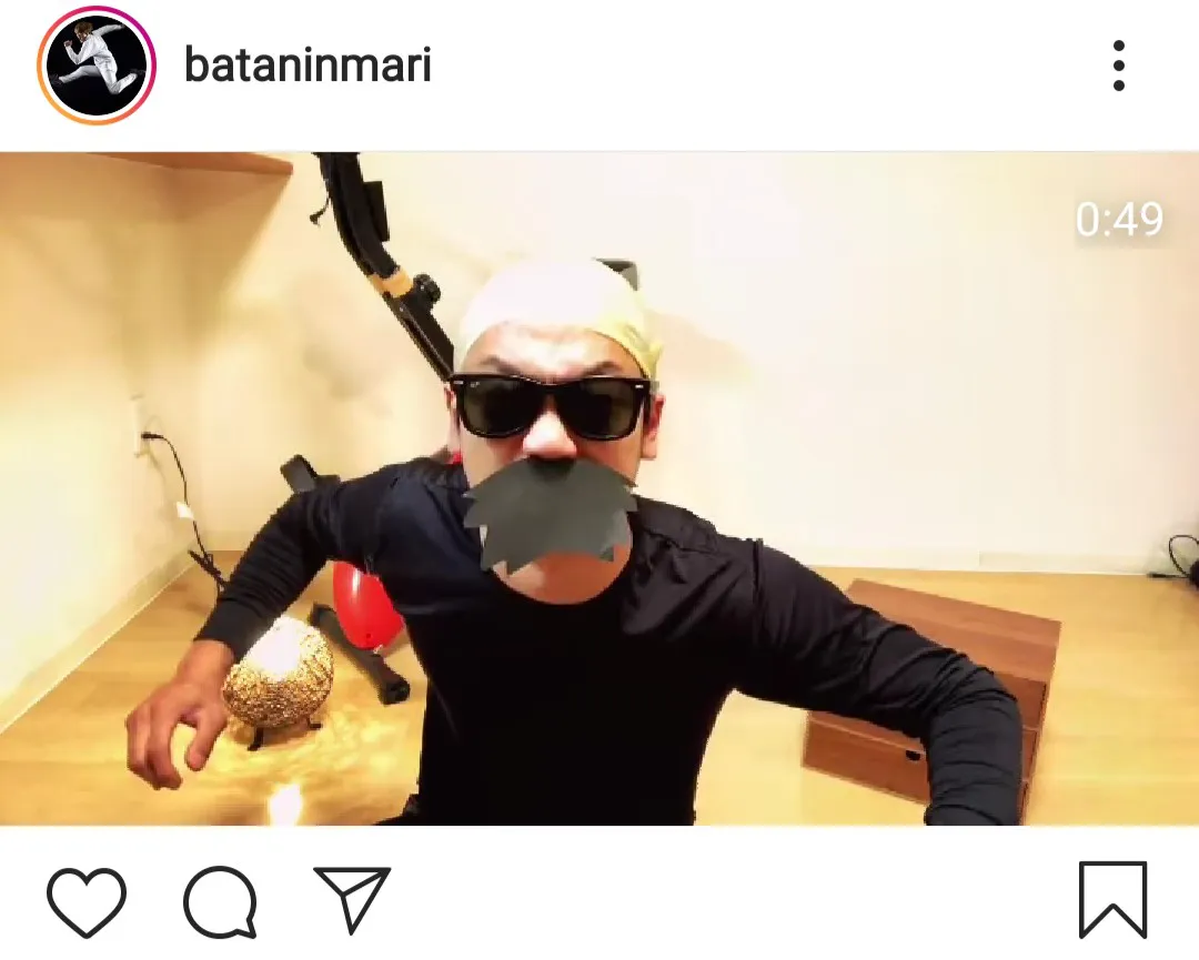 ※画像はおばたのお兄さん(bataninmari)公式Instagramのスクリーンショットです