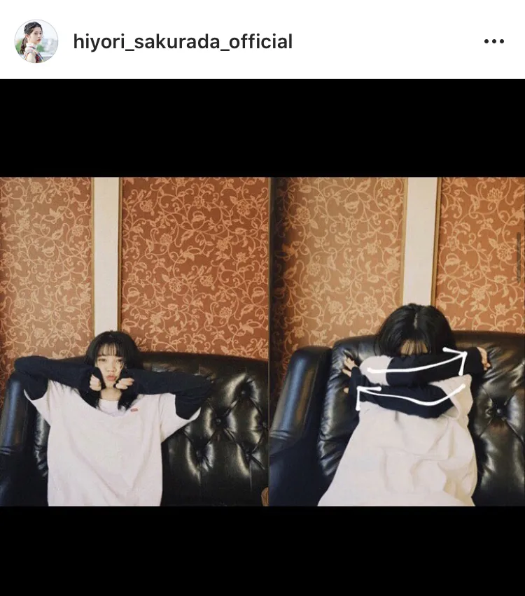 ※桜田ひより公式Instagram(hiyori_sakurada_official)のスクリーンショット