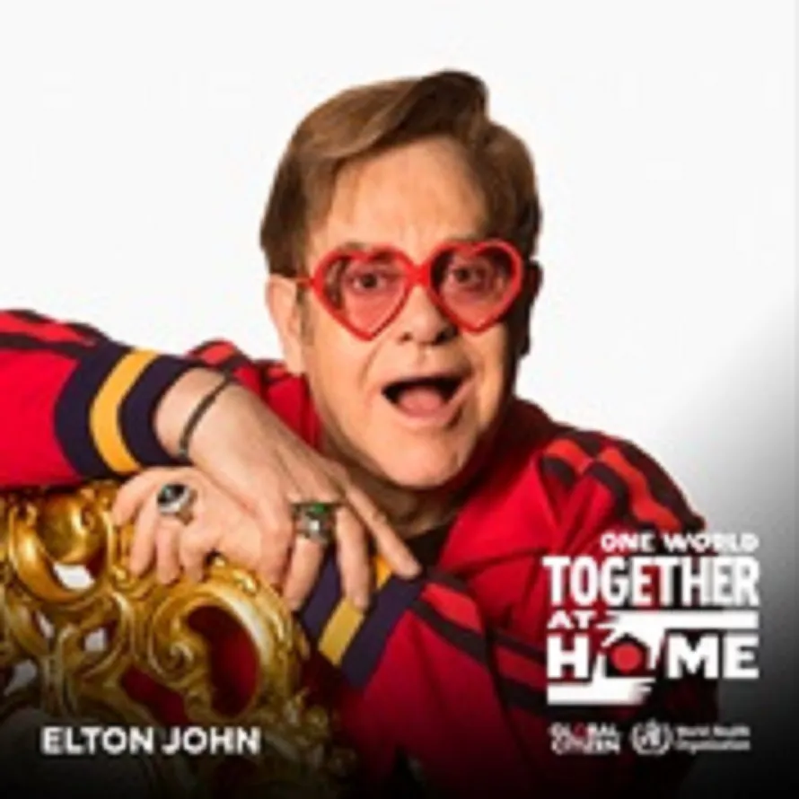 「One World: Together at Home」に出演するエルトン・ジョン