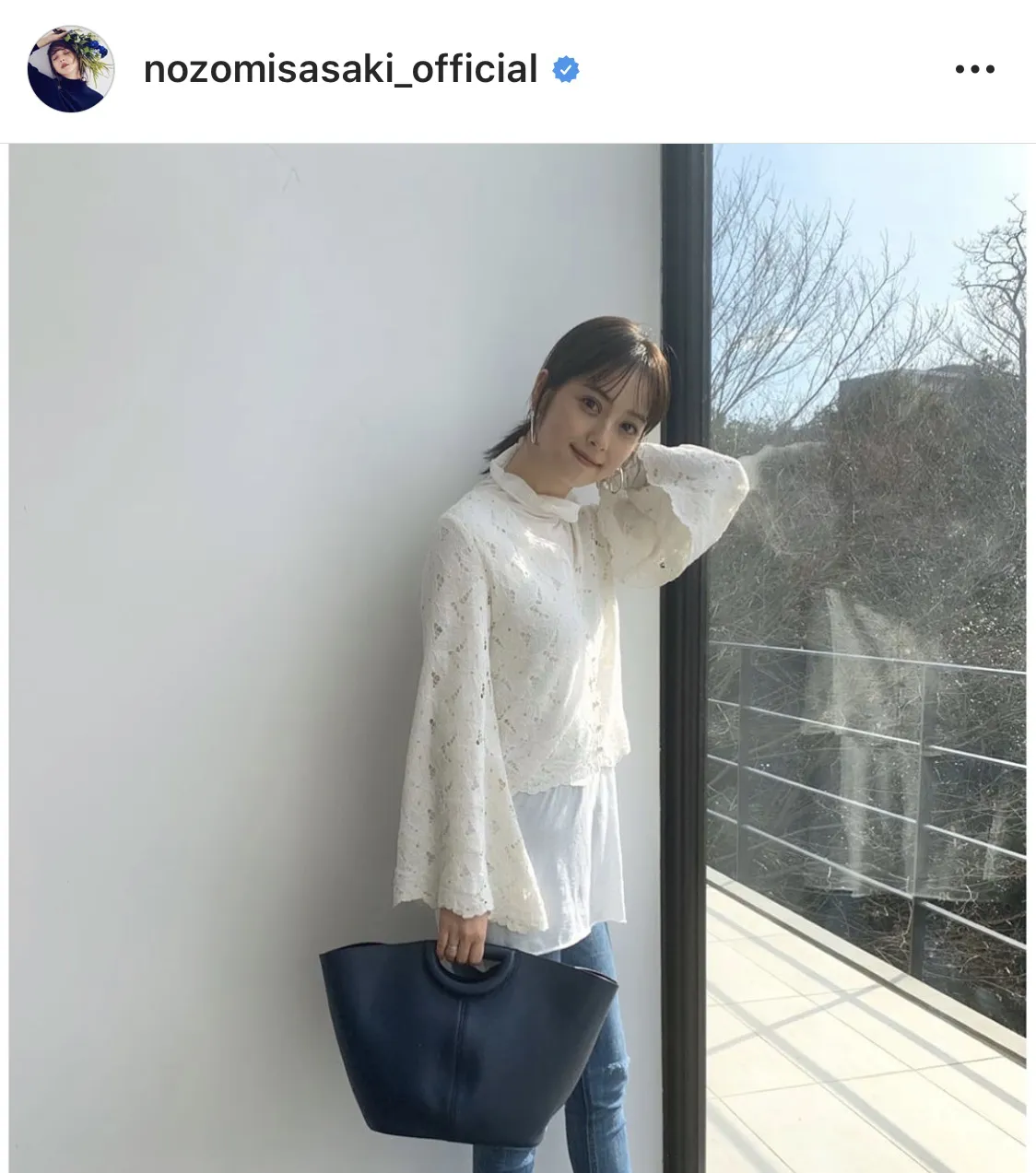 ※佐々木希公式Instagram(nozomisasaki_official)のスクリーンショット