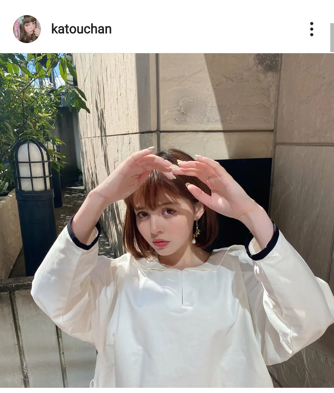 ※画像は加藤ナナ(katouchan)公式Instagramのスクリーンショット