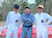 藤井フミヤ＆藤井尚之、春風亭昇太のために養蜂場作りに奮闘！