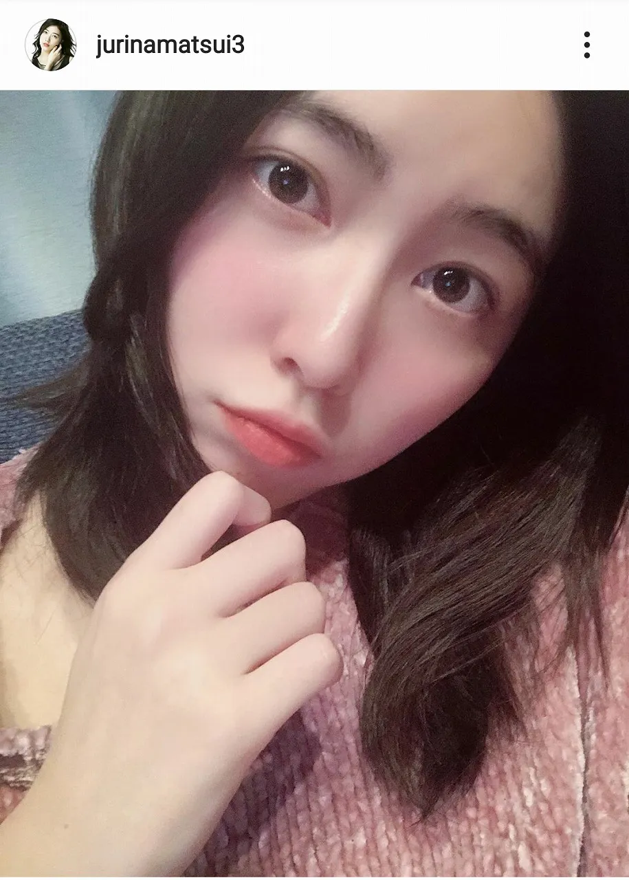 ※画像は松井珠理奈オフィシャルInstagram(jurinamatsui3)のスクリーンショット