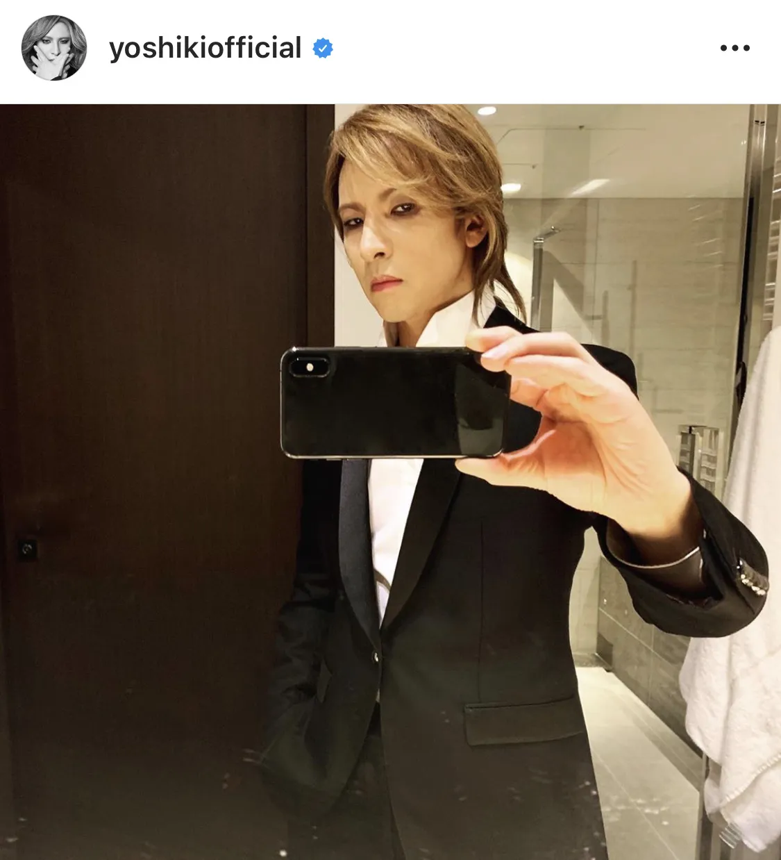 ※画像はYOSHIKI(yoshikiofficial)公式Instagramより