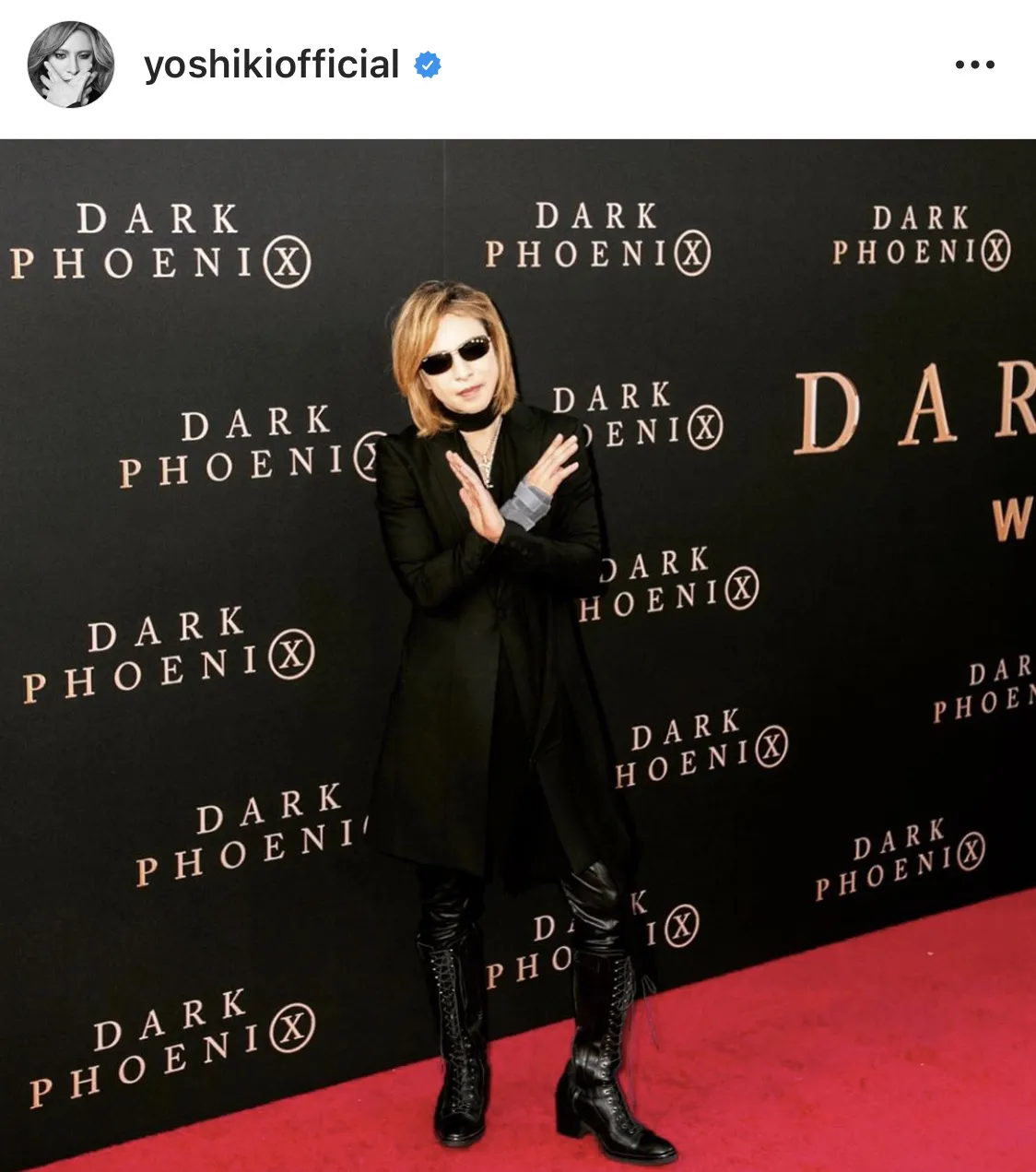 ※画像はYOSHIKI(yoshikiofficial)公式Instagramより