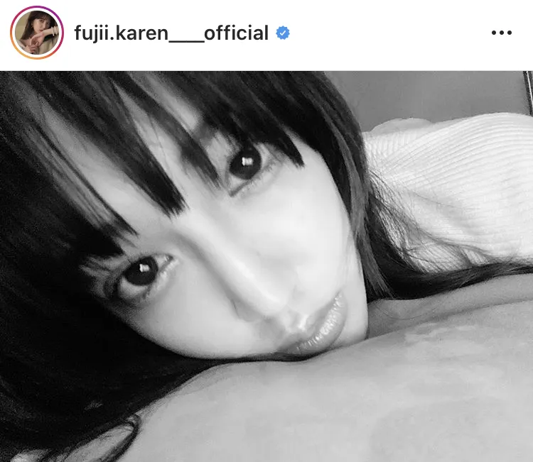 ※藤井夏恋公式Instagram(fujii.karen____official)のスクリーンショット