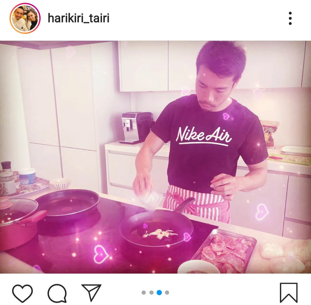 ※平愛梨Instagram(harikiri_tairi)より