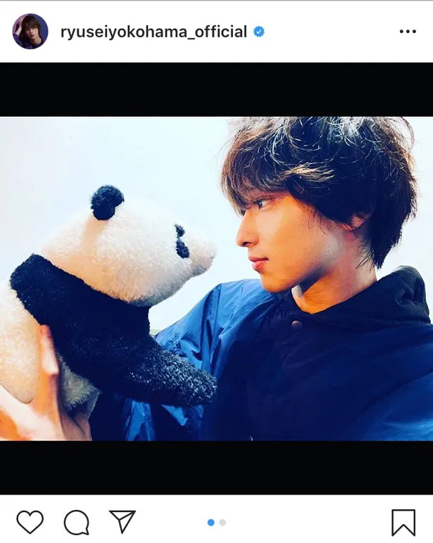 ※画像は横浜流星公式Instagram(ryuseiyokohama_official)のスクリーンショット