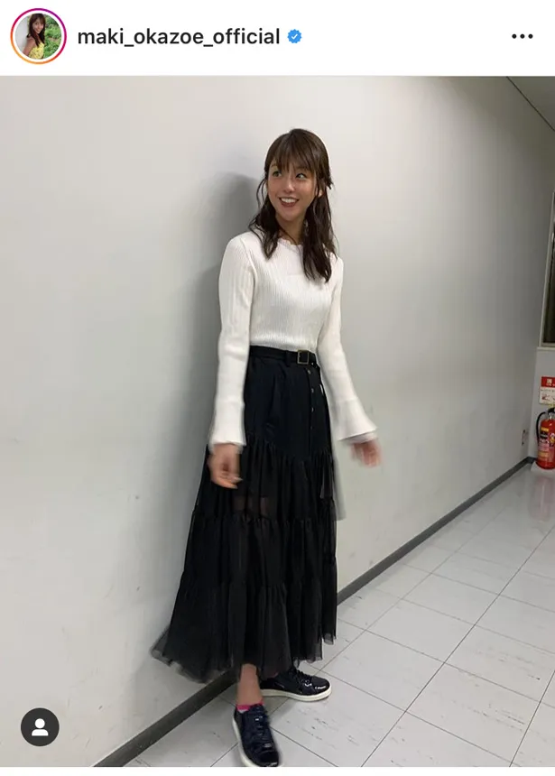 ※画像は岡副麻希(maki_okazoe_official)公式Instagramのスクリーンショット