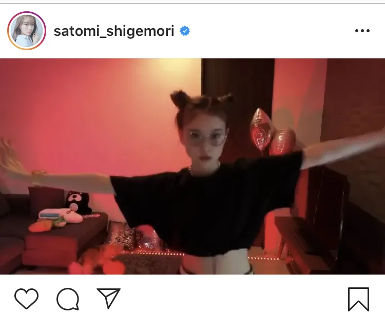 ※画像は重盛さと美(satomi_shigemori)公式Instagramのスクリーンショット