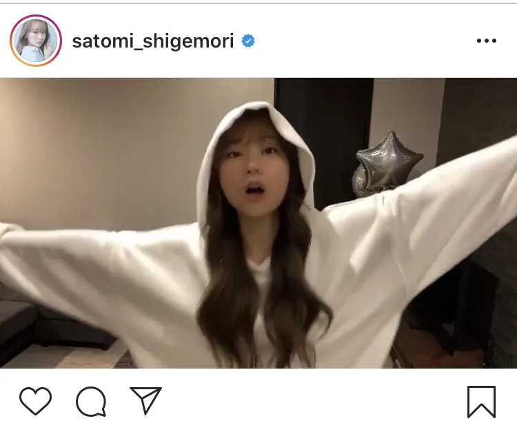 ※画像は重盛さと美(satomi_shigemori)公式Instagramのスクリーンショット