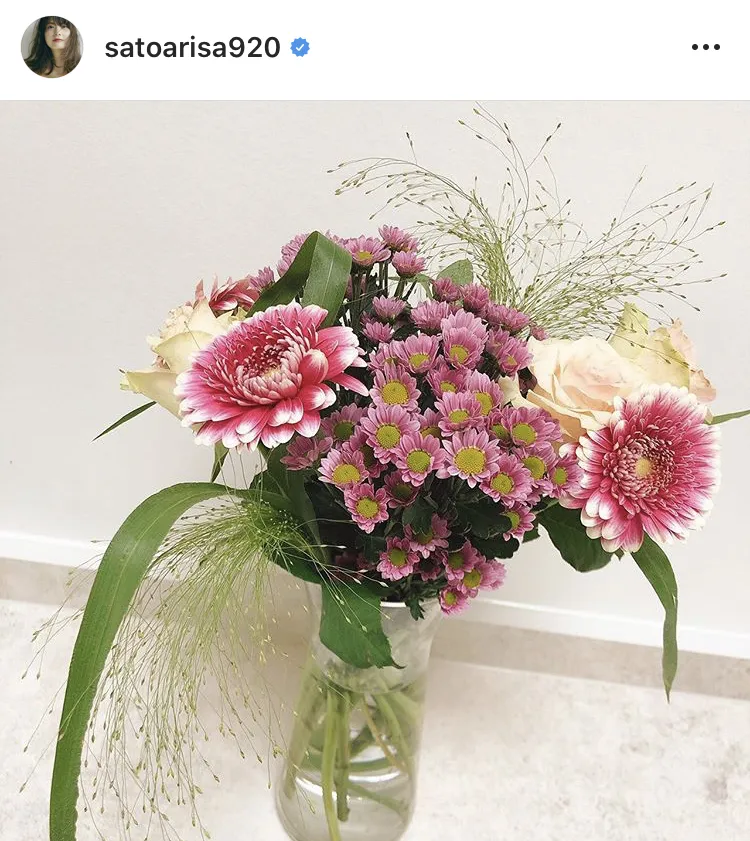 ※佐藤ありさ公式Instagram(satoarisa920)のスクリーンショット