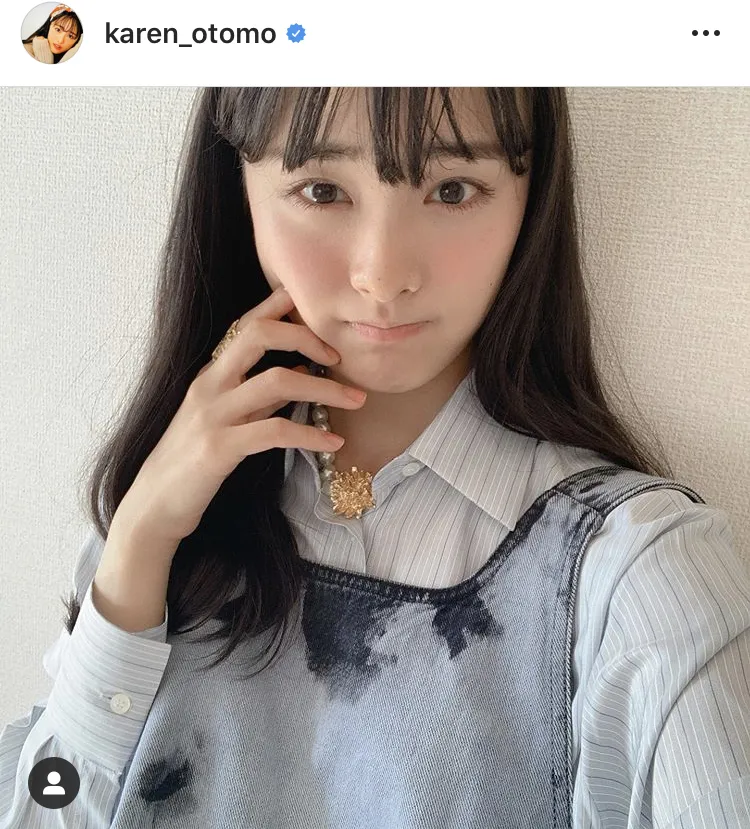 ※大友花恋公式Instagram(karen_otomo)のスクリーンショット