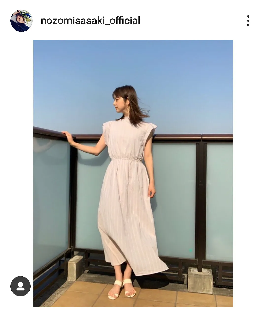 ※画像は佐々木希オフィシャルInstagram(nozomisasaki_official)のスクリーンショット