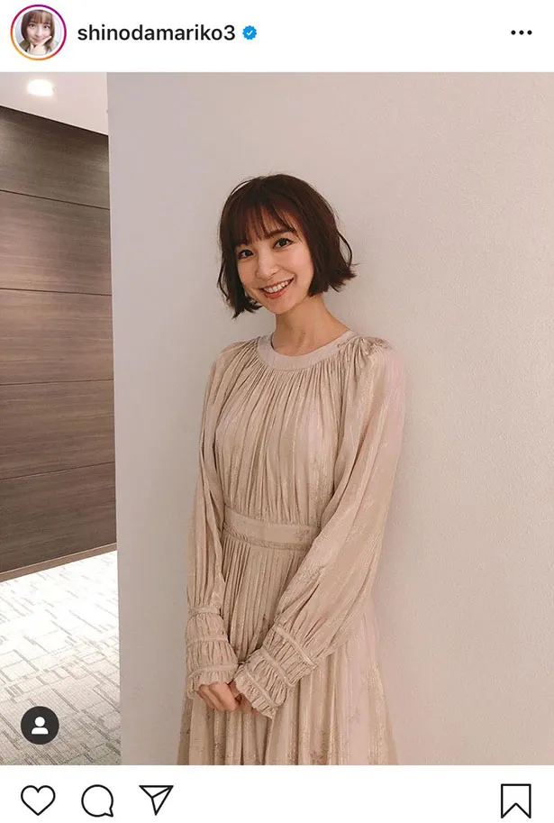 ※篠田麻里子オフィシャルInstagram(shinodamariko3)のスクリーンショット