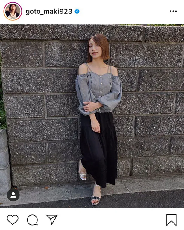 ※後藤真希オフィシャルInstagram(goto_maki923)のスクリーンショット