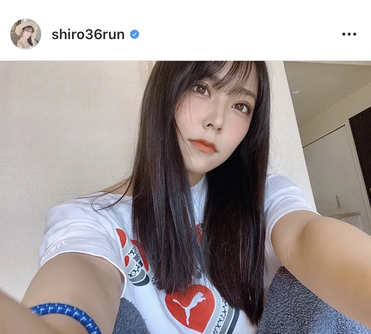※白間美瑠公式Instagram(shiro36run)のスクリーンショット