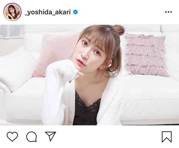 ※吉田朱里オフィシャルInstagram(_yoshida_akari)のスクリーンショット