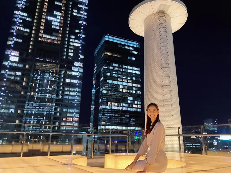 【写真を見る】新木優子、綺麗な夜景の前で撮ったオフショット