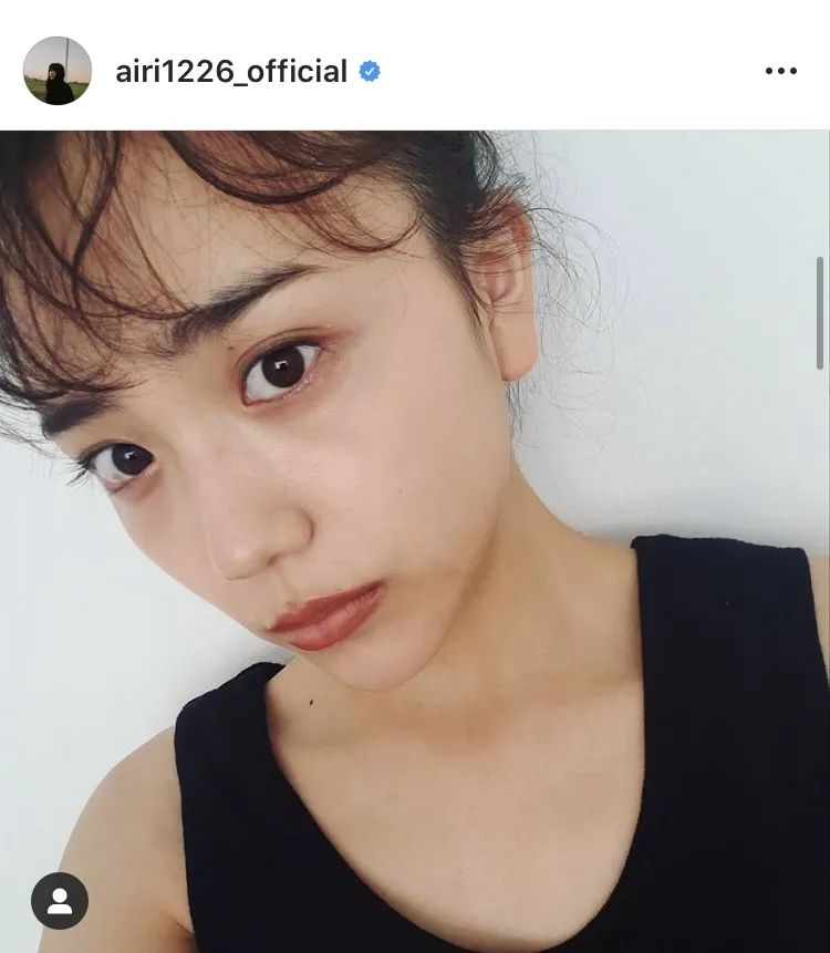 ※松井愛莉公式Instagram(airi1226_official)のスクリーンショット