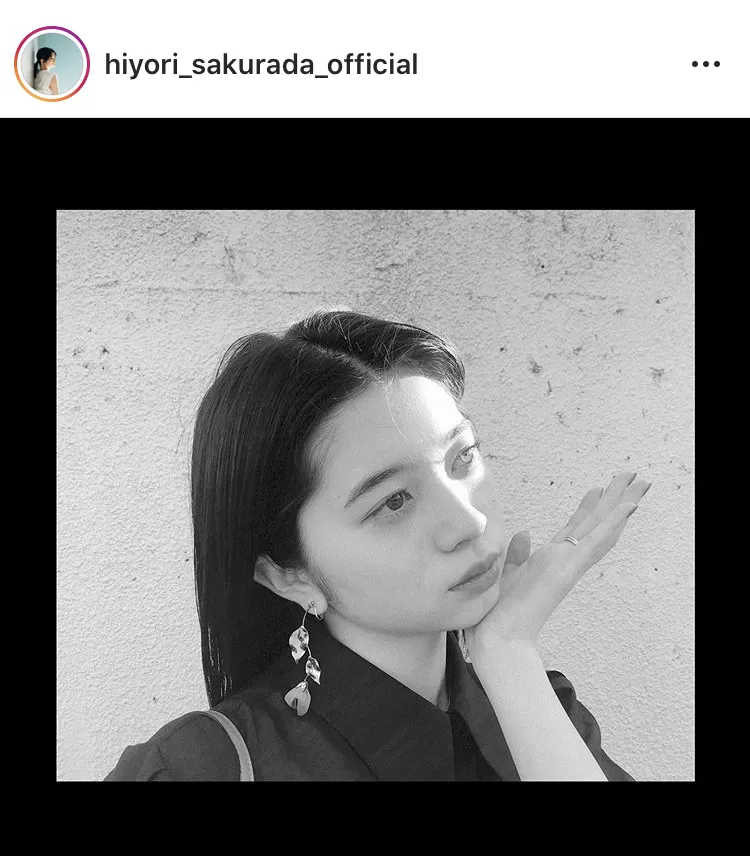 ※桜田ひより公式Instagram(hiyori_sakurada_official)のスクリーンショット