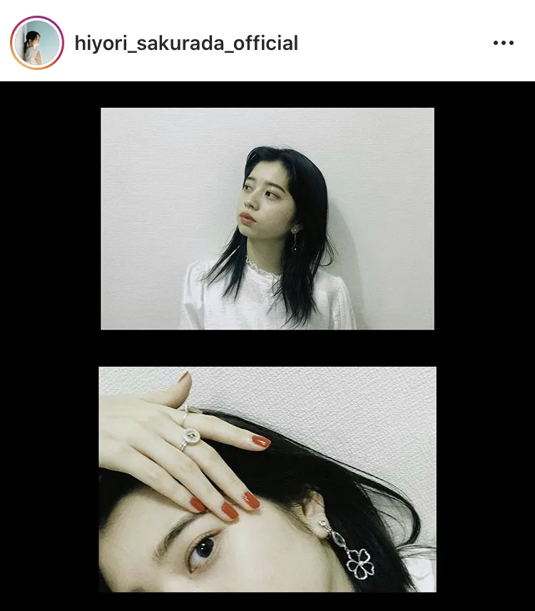 ※桜田ひより公式Instagram(hiyori_sakurada_official)のスクリーンショット