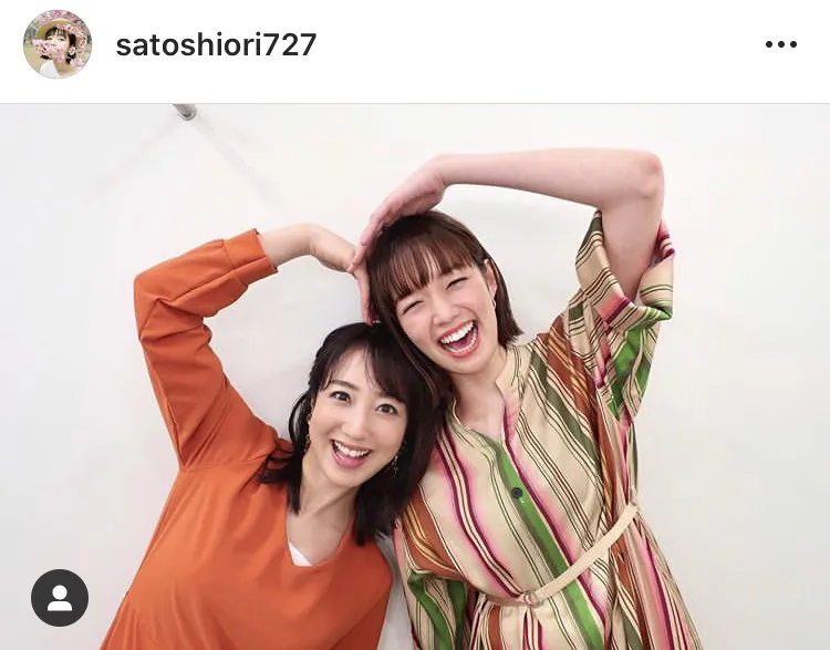 ※佐藤栞里公式Instagram(satoshiori727)のスクリーンショット
