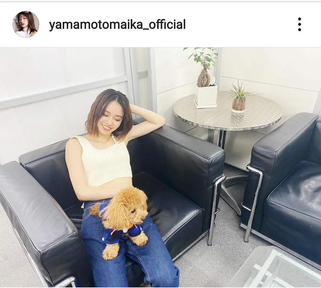 ※画像は山本舞香Instagram(yamamotomaika_official)のスクリーンショット