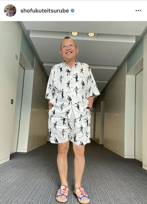 笑福亭鶴瓶の オシャレで涼しげな私服 に ファン 素敵 と絶賛 芸能ニュースならザテレビジョン