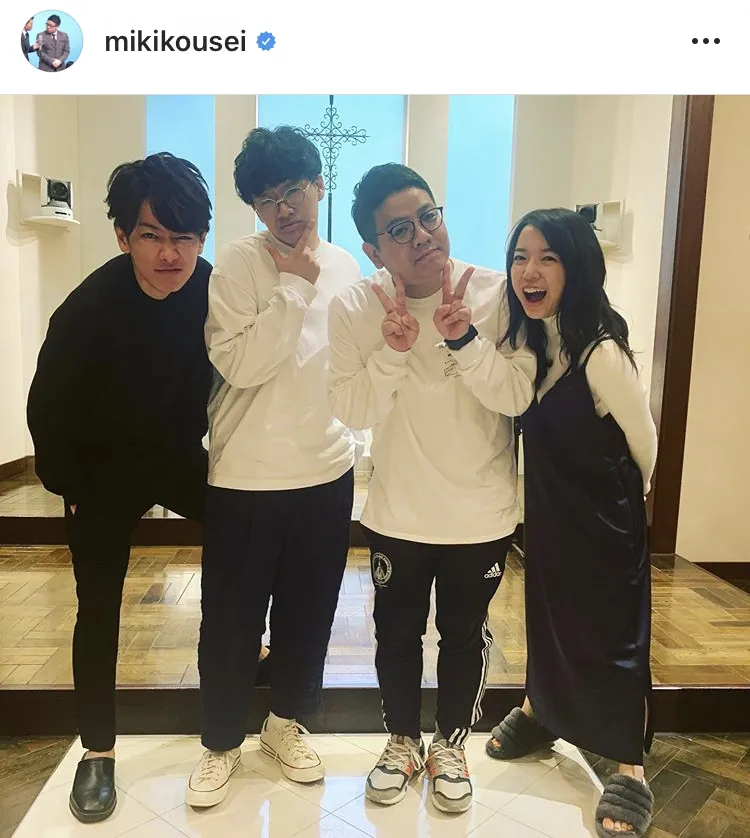 ※ミキ・昴生公式Instagram(mikikousei)のスクリーンショット