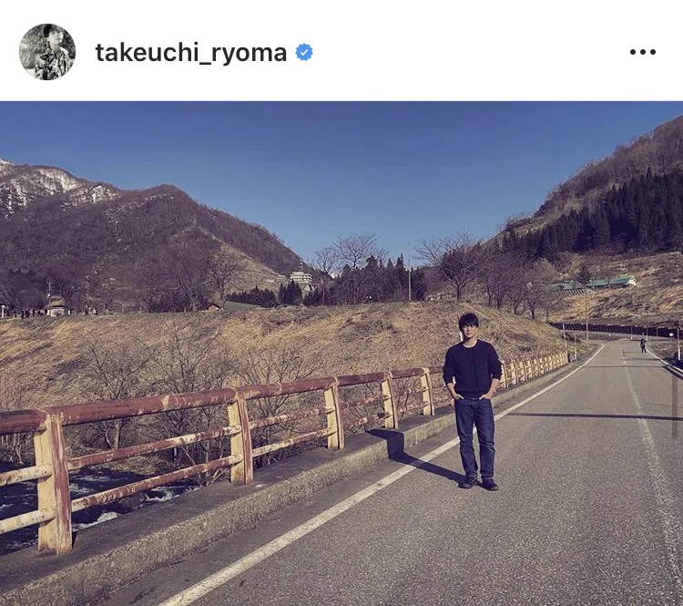 ※竹内涼真公式Instagram(takeuchi_ryoma)のスクリーンショット