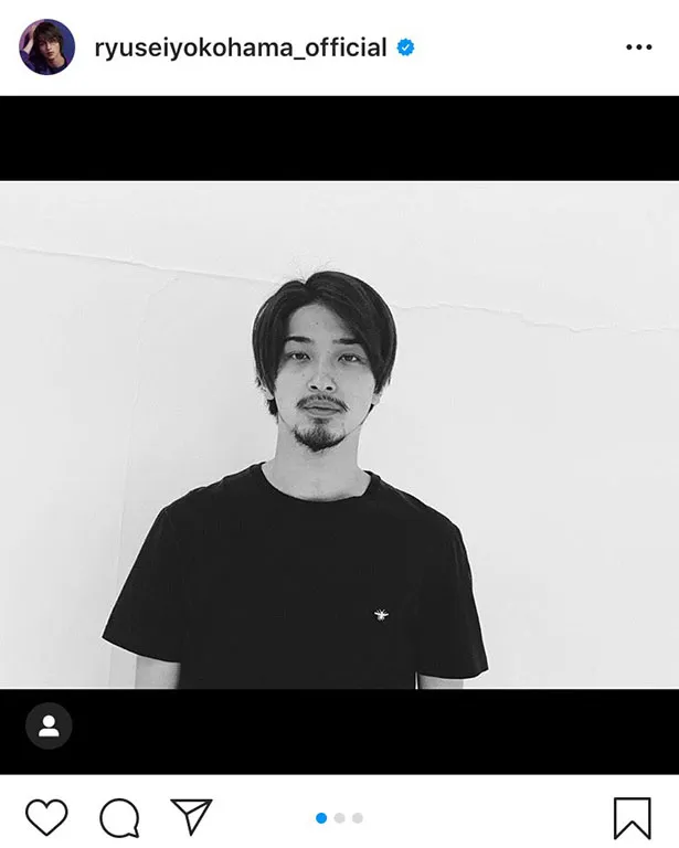 ※横浜流星Instagram( ryuseiyokohama_official)のスクリーンショット