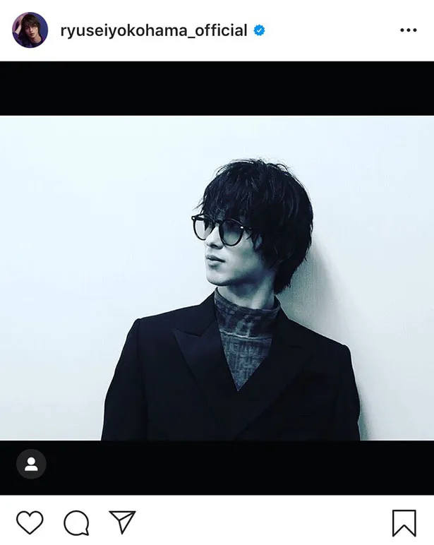 ※横浜流星Instagram( ryuseiyokohama_official)のスクリーンショット