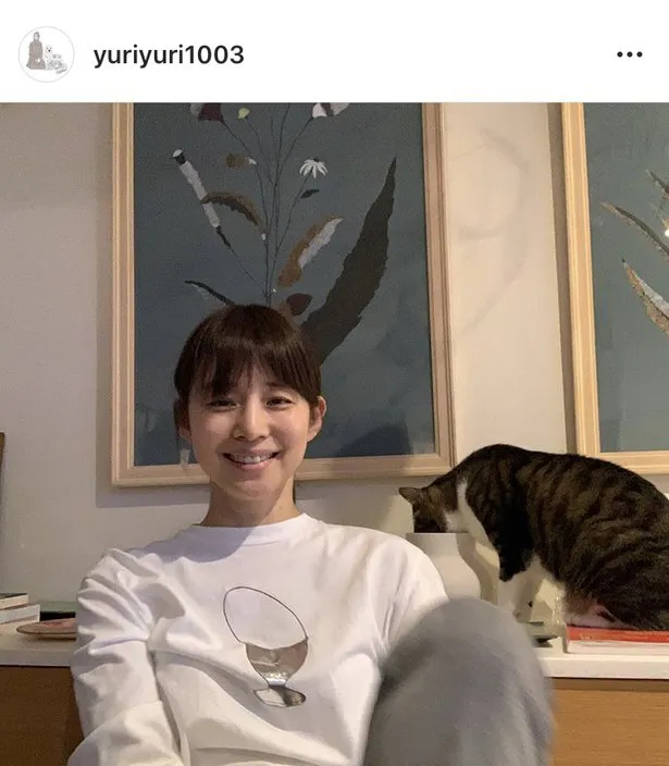 ※石田ゆり子公式Instagram(yuriyuri1003)のスクリーンショット