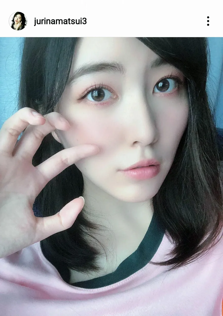 ※画像は松井珠理奈オフィシャルInstagram(jurinamatsui3)のスクリーンショット