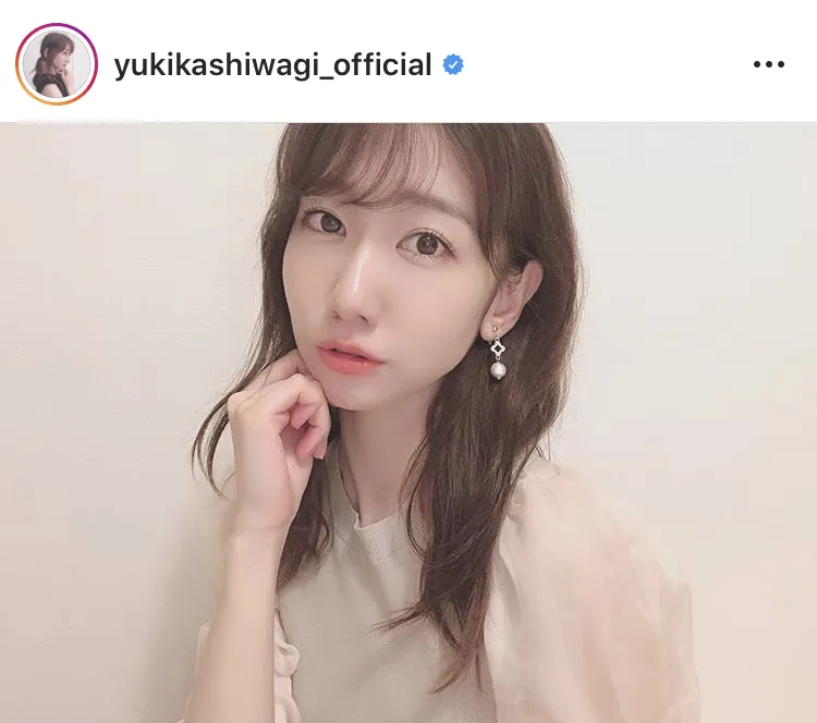 ※柏木由紀公式Instagram(yukikashiwagi_official)のスクリーンショット