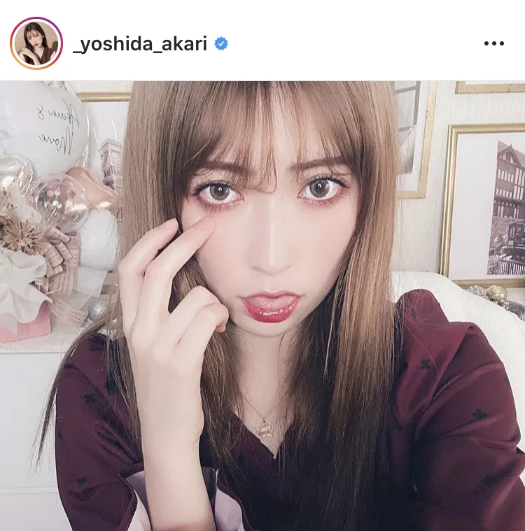 ※吉田朱里公式Instagram(_yoshida_akari)のスクリーンショット