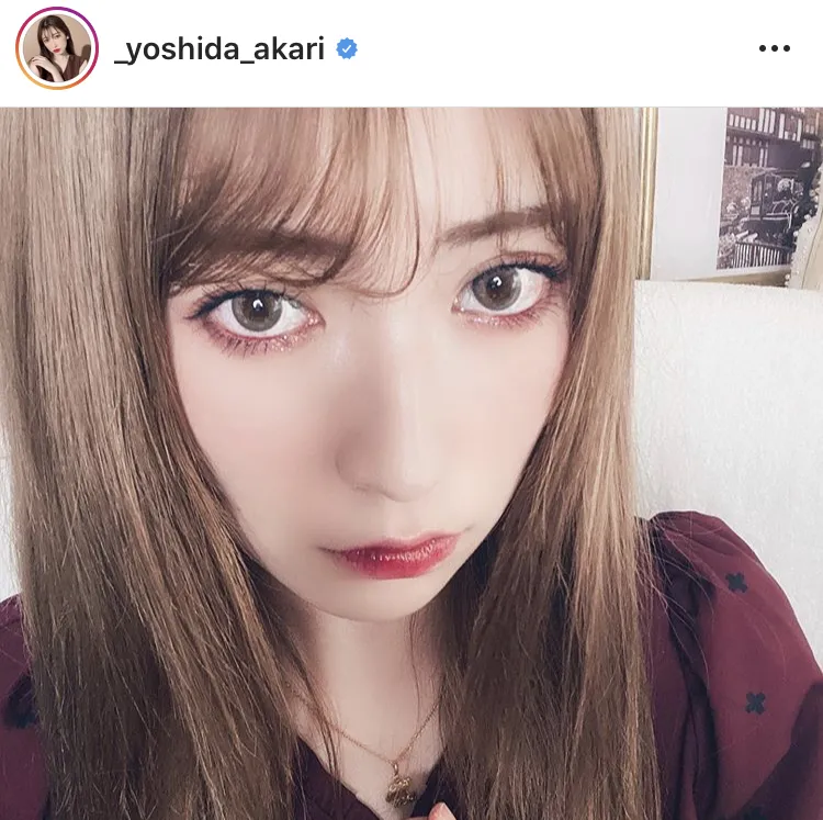 ※吉田朱里公式Instagram(_yoshida_akari)のスクリーンショット