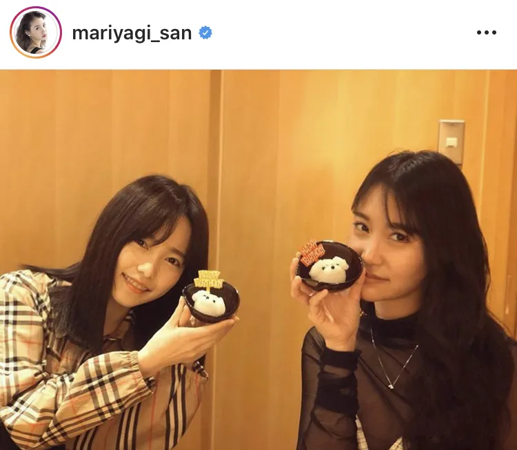 ※永尾まりや公式Instagram(mariyagi_san)のスクリーンショット