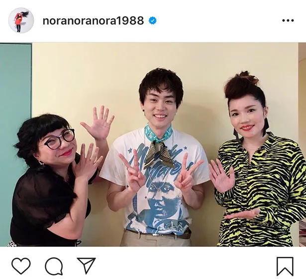 ※平野ノラオフィシャルInstagram(noranoranora1988)のスクリーンショット