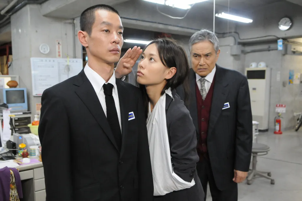 「SPEC一挙放送SP」に出演する加瀬亮、戸田恵梨香、竜雷太(左から)