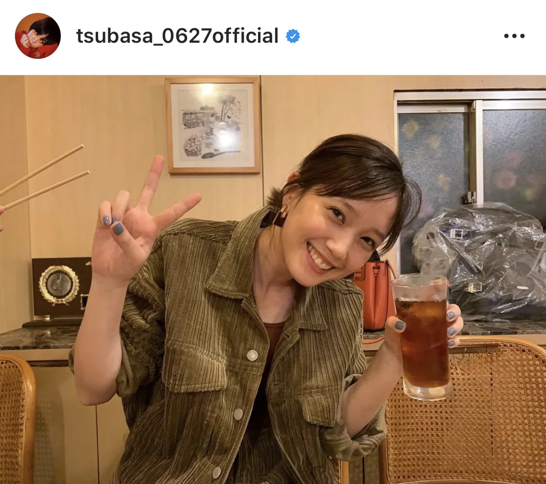 ※本田翼公式Instagram(tsubasa_0627official)のスクリーンショット