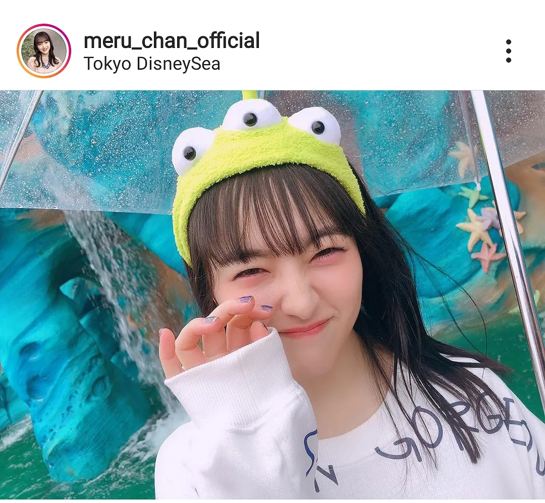 ※画像は田島芽瑠(meru_chan_official)公式Instagramのスクリーンショット