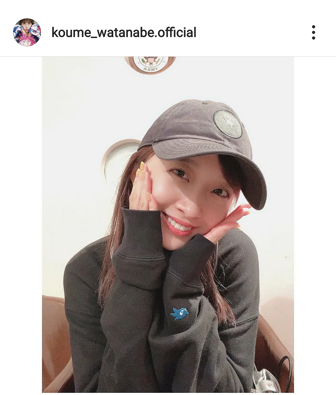 ※画像は渡邉幸愛(koume_watanabe.official)公式Instagramのスクリーンショット