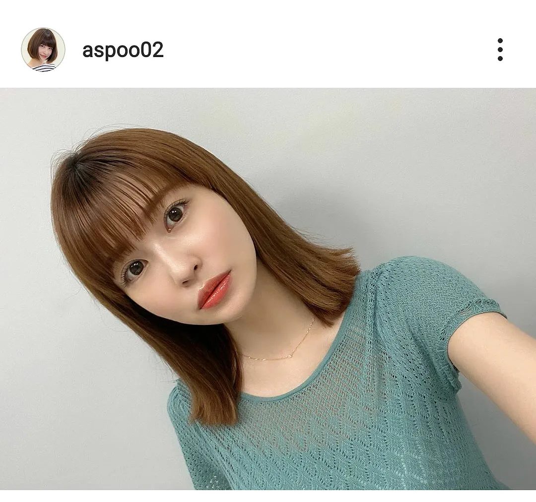 ※画像は岸明日香(aspoo02)公式Instagramのスクリーンショット