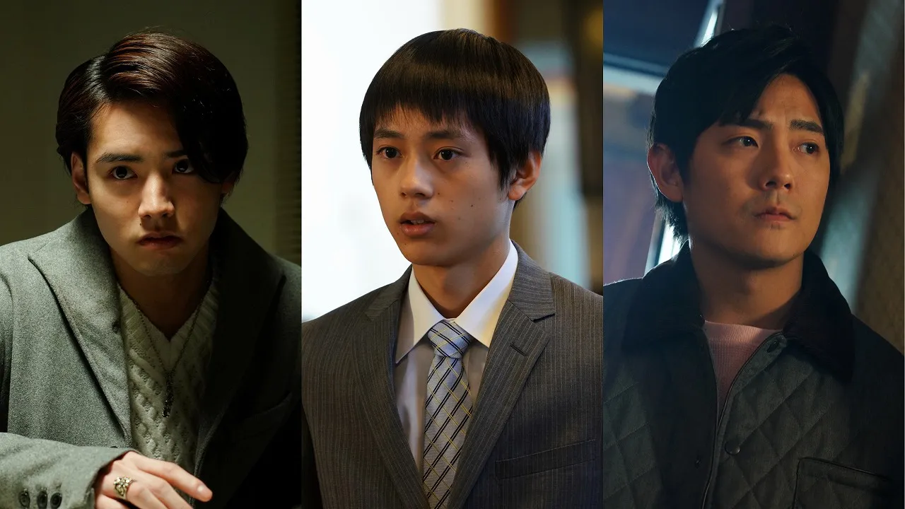 「探偵・由利麟太郎」にゲスト出演する赤楚衛二、水沢林太郎、長田成哉(写真左から)